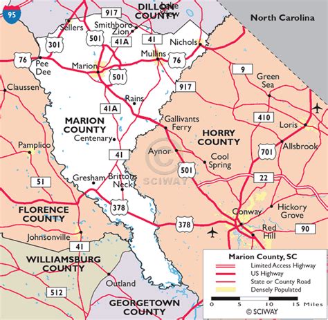 Maps of Marion County, South Carolina