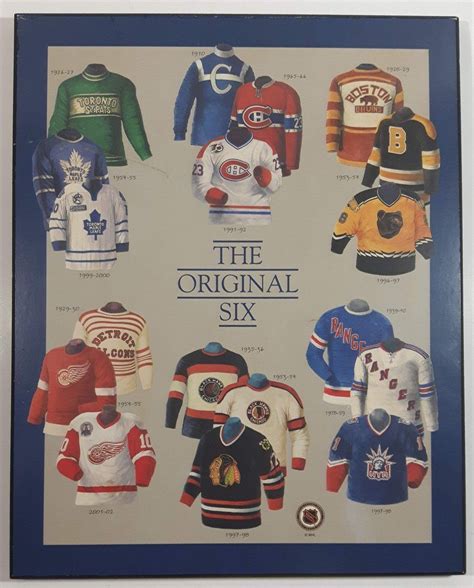 NHL Ice Hockey The Original Six Team Jersey History 8 | Team jersey ...