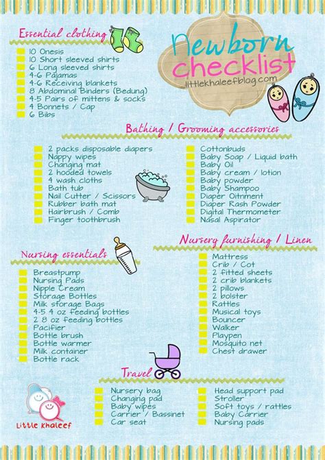 Perfect Two: hospital checklist & newborn checklist