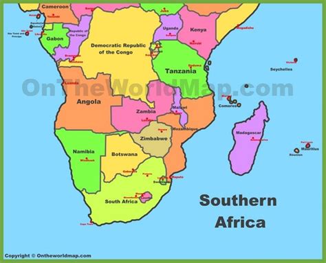 Map of Southern Africa | Southern africa, Africa, Africa map