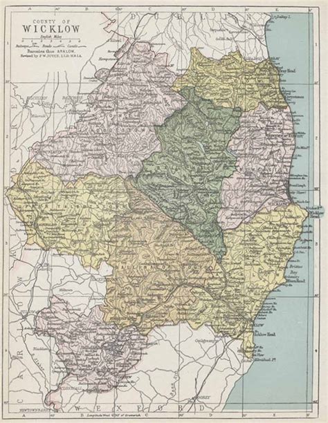 Map of County Wicklow