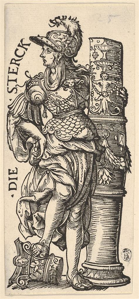 Hans Burgkmair | Fortitude (Die Sterck), from "The Seven Virtues" | The ...