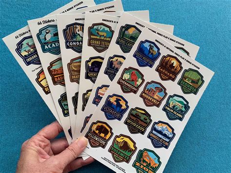 National Park Travel Stickers 61-Park Edition by Anderson | Etsy