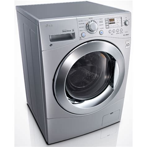 LG 2.3 CuFt Silver 24" Front Load Washer And Dryer Combo - WM3477HS ...