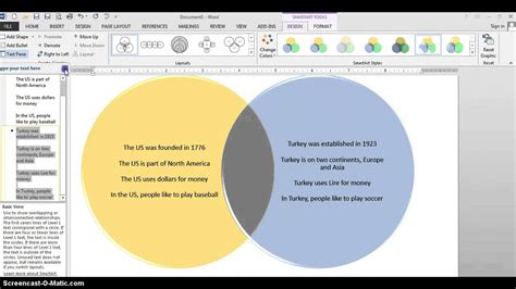 Smart Art Venn Diagram - YouTube