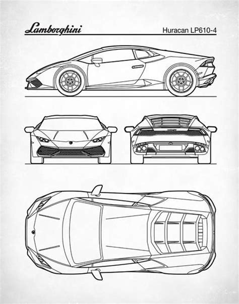 Patent Print Auto Art Lamborghini Huracan Blueprint - Etsy ...