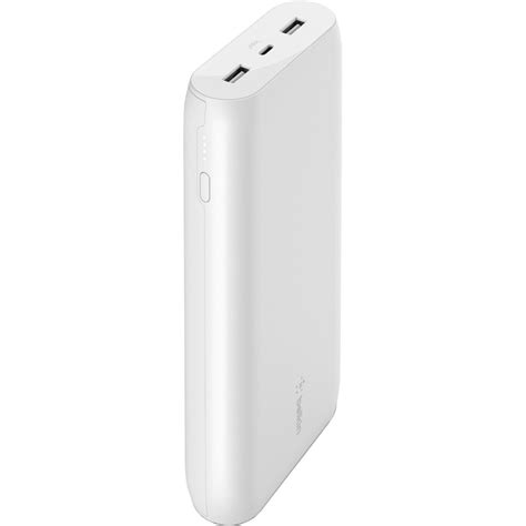 Belkin Boost Charge Power Bank (20,000mAh, White) BPB003BTWT B&H