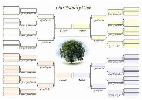 Free Family Tree Template Excel Beautiful 50 Free Family Tree Templates Word Excel Pdf | Free ...