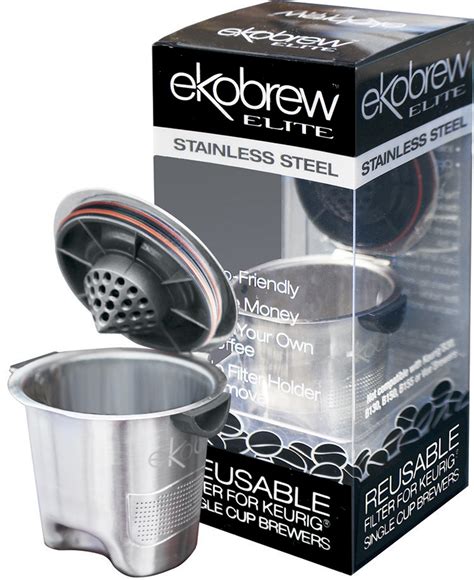 Ekobrew 40135 Elite Reusable Filter for Keurig Brewers, Stainless Steel - Food & Grocery ...