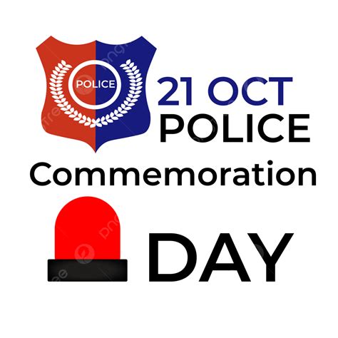 Police Commemoration Day Logo And Light Transparent Background, Police, Police Icon, Police Day ...