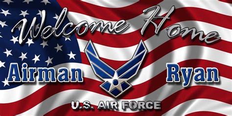 US AIR FORCE WELCOME HOME BANNER POSTER SIGN | #1921703027