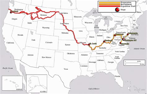 Lewis And Clark Expedition Map Printable - Printable Maps