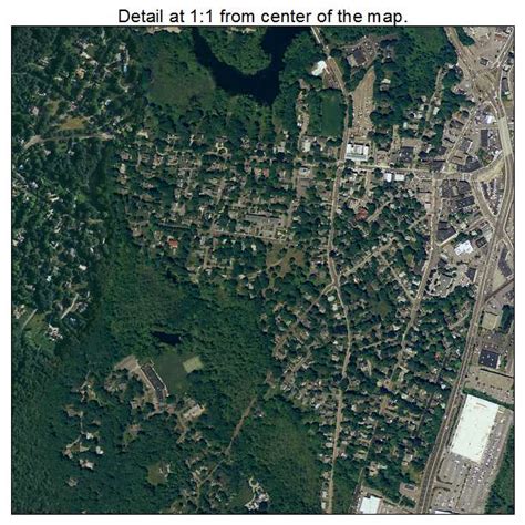 Aerial Photography Map of Dedham, MA Massachusetts