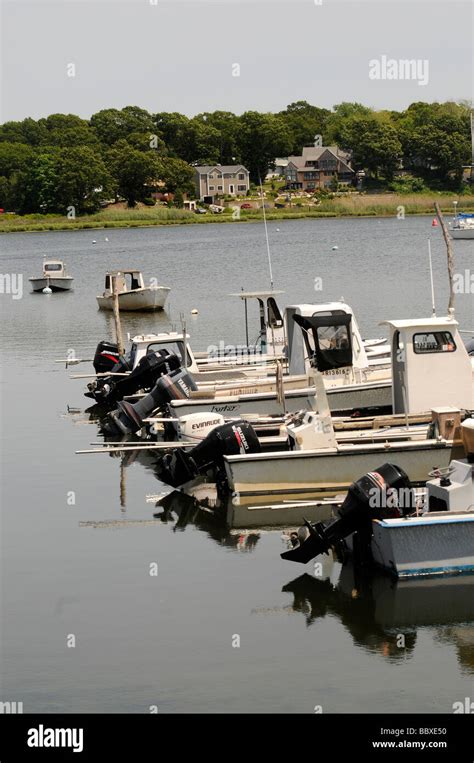 Quahog fishing boats at dock in Narragansett bay Rhode Island Stock Photo - Alamy