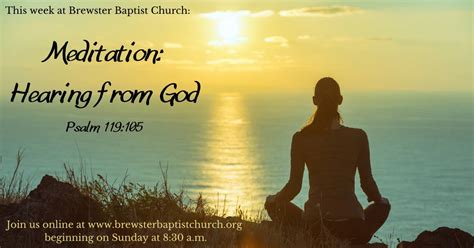 Meditation: Hearing from God - Brewster Baptist Church