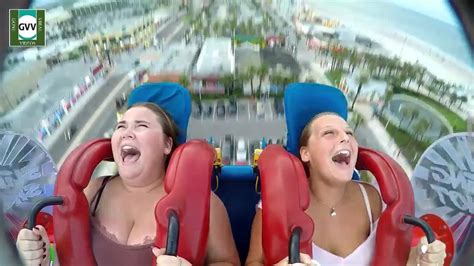 Girls Passing Out | Funny Slingshot Ride Compilation | Funny Slingshot ...