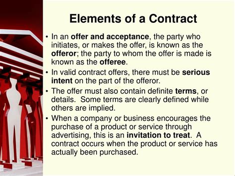 PPT - Elements of a Contract PowerPoint Presentation, free download - ID:600741