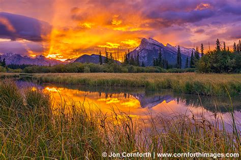 Vermillion Lakes Sunrise 7 Photo, Picture, Print | Cornforth Images