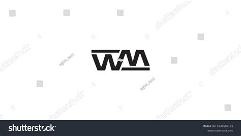 Mw Monogram Logo Design Template Stock Vector (Royalty Free) 2246580183 | Shutterstock