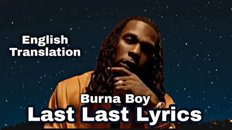 Burna Boy – Last Last Lyrics Video (English Translation) Chords - Chordify