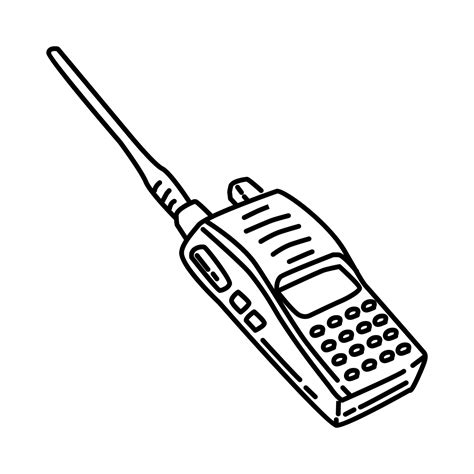 Walkie talkie Icon. Doodle Hand Drawn or Outline Icon Style. 5567368 Vector Art at Vecteezy