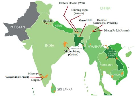 भारत में हाथी रिजर्व (Elephant Reserves in India)