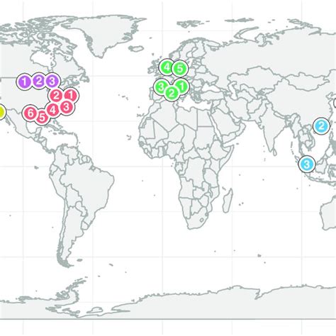 Displayed on the map are the port locations from which samples were ...