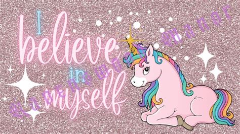 UNICORN BELIEVE Digital Download Witch Wallpaper Desktop - Etsy