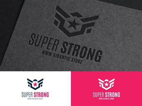 Super Strong, Logo Design Template For Your Strong Brand by Mark Rise ...