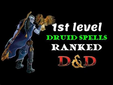 Druid spells ranked (1st level): D&D 5e - YouTube