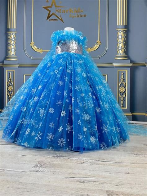 Blue Frozen Dress for Girls' Halloween or Birthday, Perfect Princesses ...