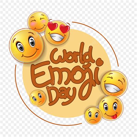 World Emoji Day Design Vector Template And Png, Emoji, World Emoji Day ...