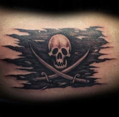 Black Jolly Roger Tattoo