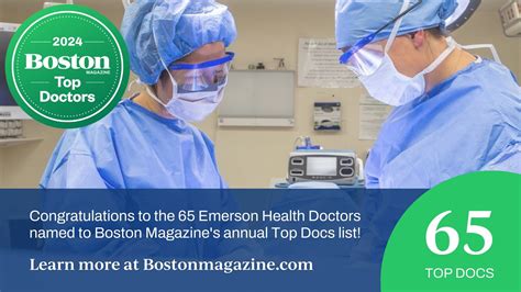 Boston Magazine 2024 Top Doctors at Emerson Health | Emerson Health