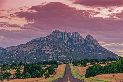 Highway 166 Davis Mountains Scenic Loop and Sawtooth Mountain - Fort Davis West Texas Photograph ...