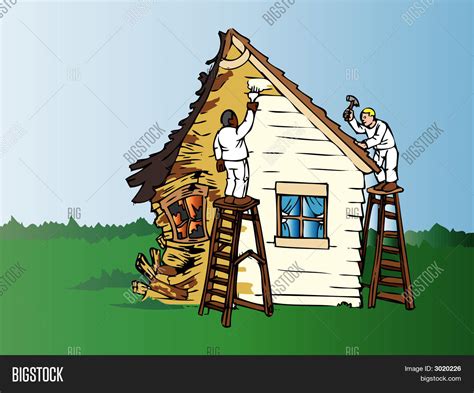 Rebuilding House Vector & Photo (Free Trial) | Bigstock