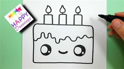 15+ Cute Birthday Cake Drawing | Happy birthday drawings, Cake drawing ...