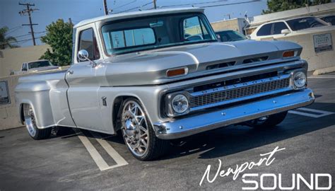 Slammed 1960's Chevy C30 Classic Truck Custom Fabrication & Sound System | Newport Sound ...