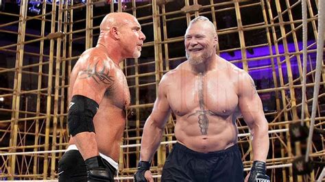 Goldberg vs Brock Lesnar Punjabi Prision Match Wrestling News - YouTube