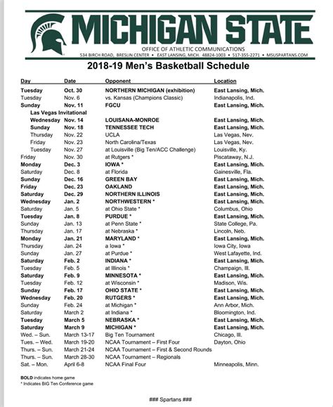 Michigan State Bball Schedule 2024 - Ucf Football Schedule 2024