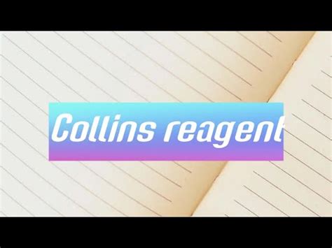 Collins reagent - YouTube