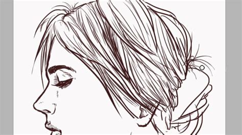 Female Face Profile Drawing at GetDrawings | Free download