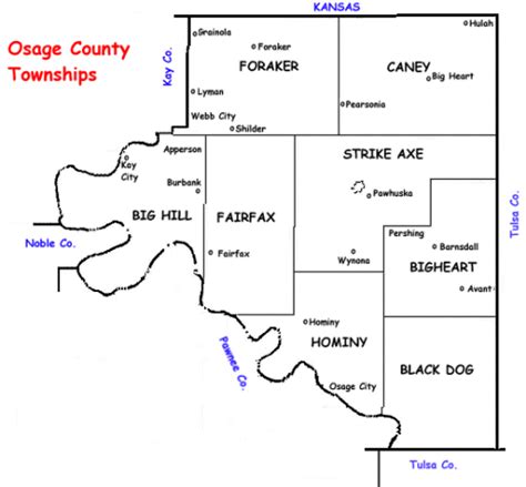 Osage County Oklahoma Map - Map Of New Hampshire