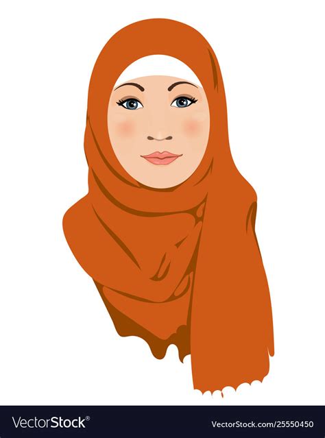 Muslim woman muslim arab women character in hijab Vector Image