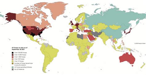 United States military deployments mapped - Vivid Maps in 2022 | United states military ...