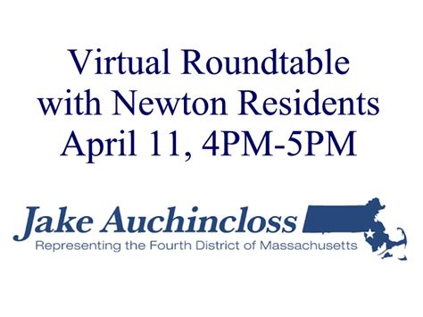 Rep. Auchincloss to host virtual roundtable with Newton residents, Apr ...