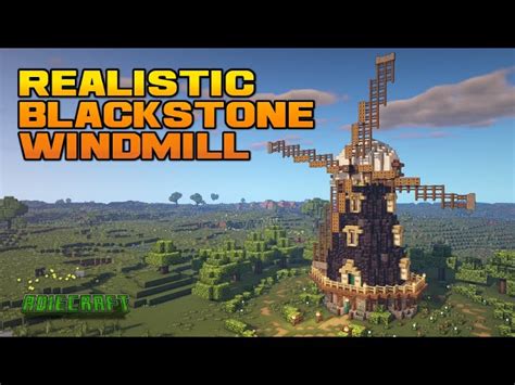 Minecraft Windmill - Tutorial - Realistic Minecraft Windmill Minecraft Map