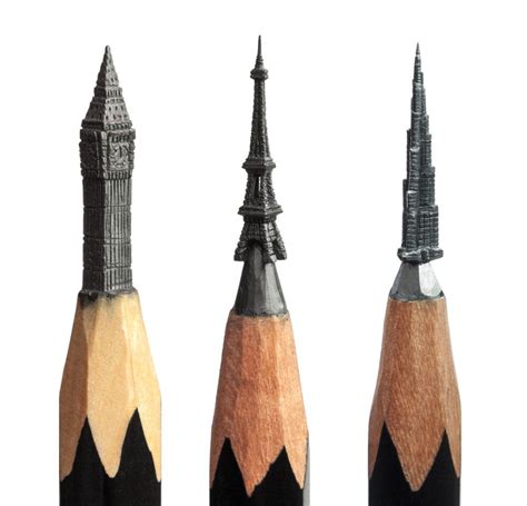 Pencil Lead Sculptures by Salavat Fidai -- beautifully carved with meticulous details | MOMENTS ...