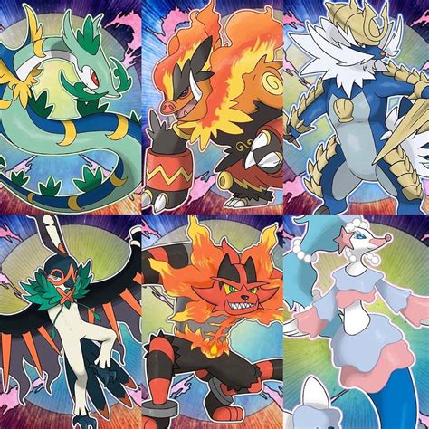 Mega Evolution concept art for the Unova & Alola starters! Do you wish ...