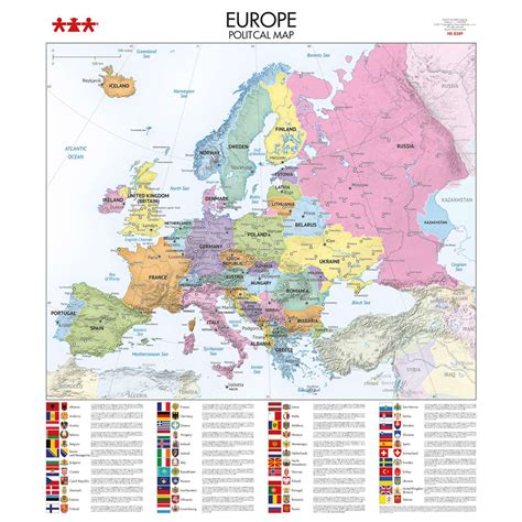 Europa. Mapa político - Didaplay.com